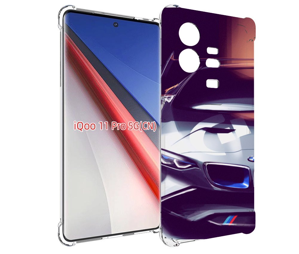 

Чехол бампер MyPads Бэмвэ мужской для Vivo iQOO 11 Pro противоуд..., Прозрачный, Tocco