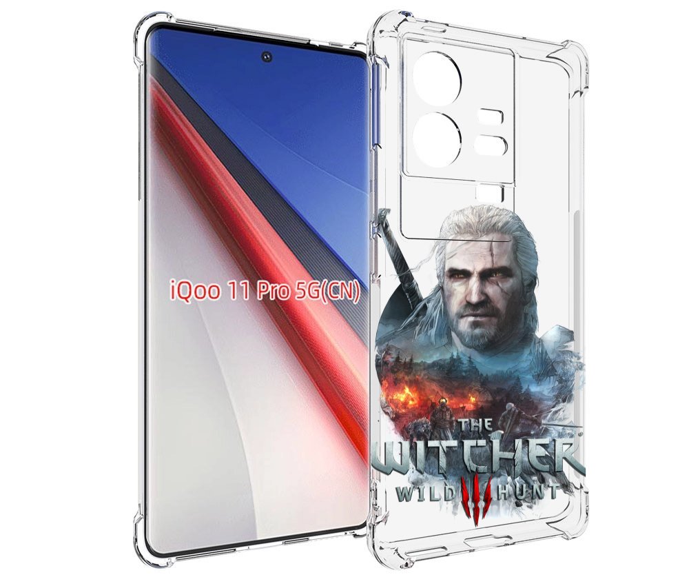 

Чехол бампер MyPads Ведьмак для Vivo iQOO 11 Pro противоударный, Прозрачный, Tocco