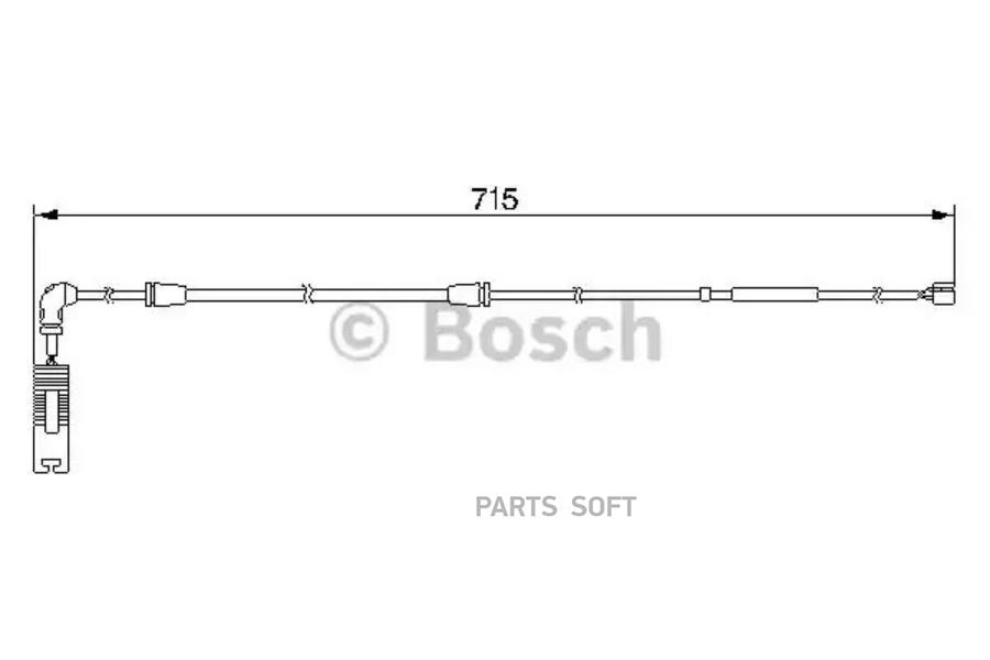 BOSCH Датчик износа колодок  BOSCH 1987474946