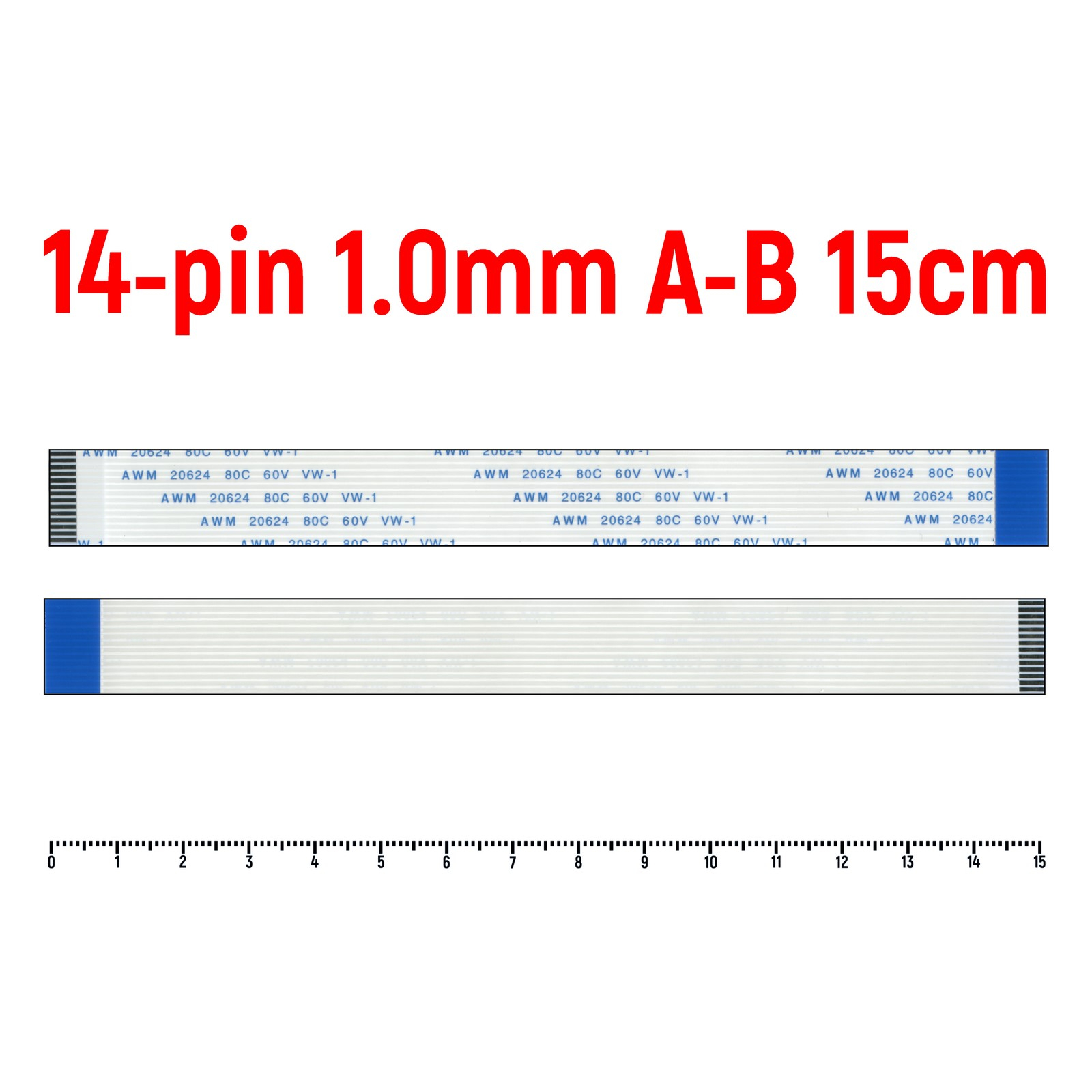 

Шлейф OEM 14-pin Шаг 1.0mm Длина 15cm