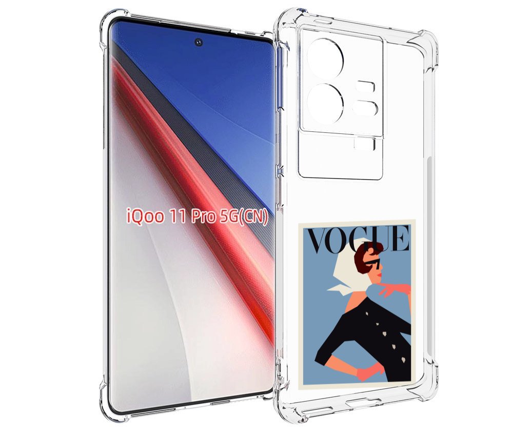 

Чехол бампер MyPads Вогуе картинка для Vivo iQOO 11 Pro противоу..., Прозрачный, Tocco