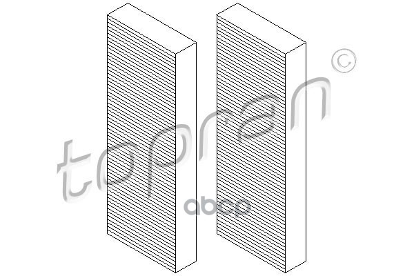 Фильтр Салона Комплект 2Шт Замена Для Hp-112296595 topran арт 112296001 1110₽
