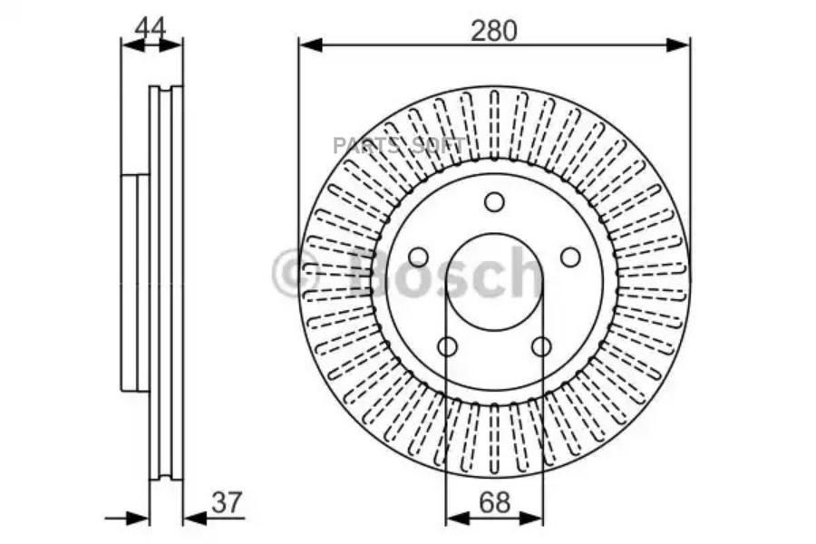 

Тормозной диск Bosch комплект 1 шт. 0986479A28
