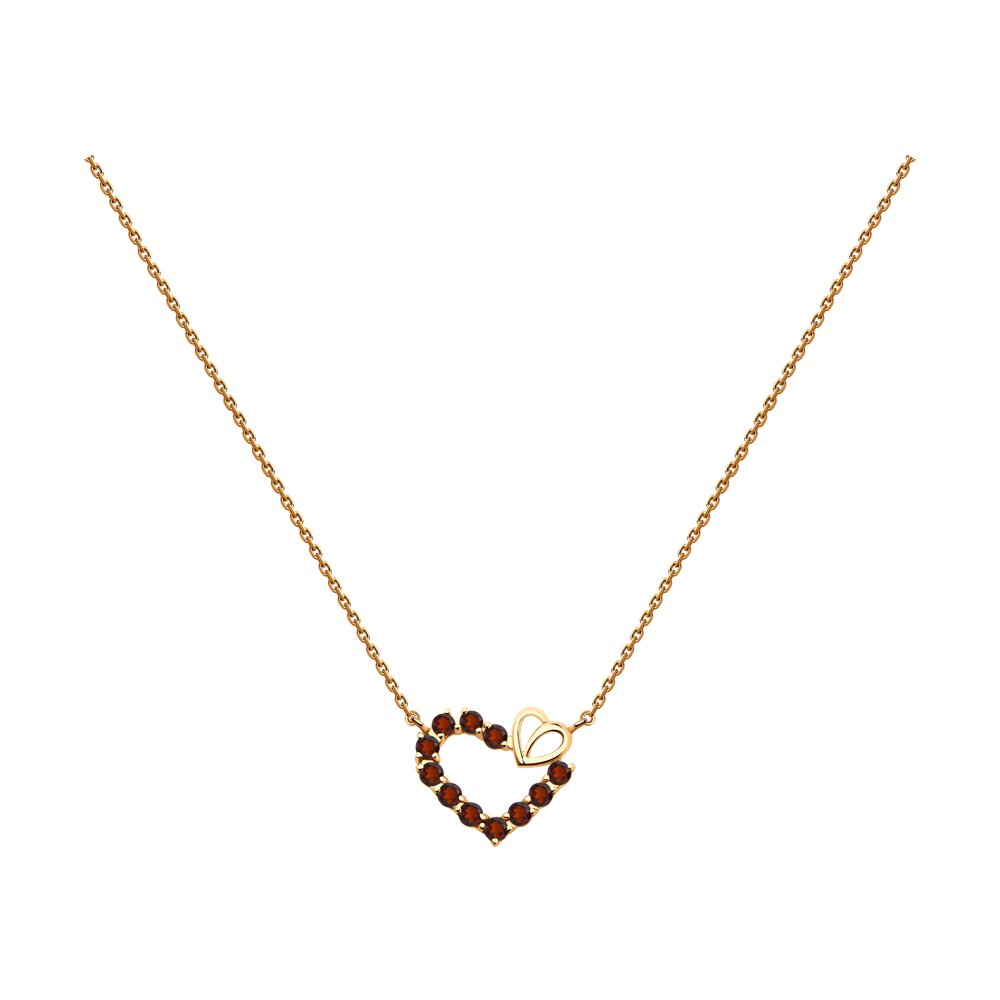 

Колье из красного золота с гранатами 45 см SOKOLOV 770346, 770346