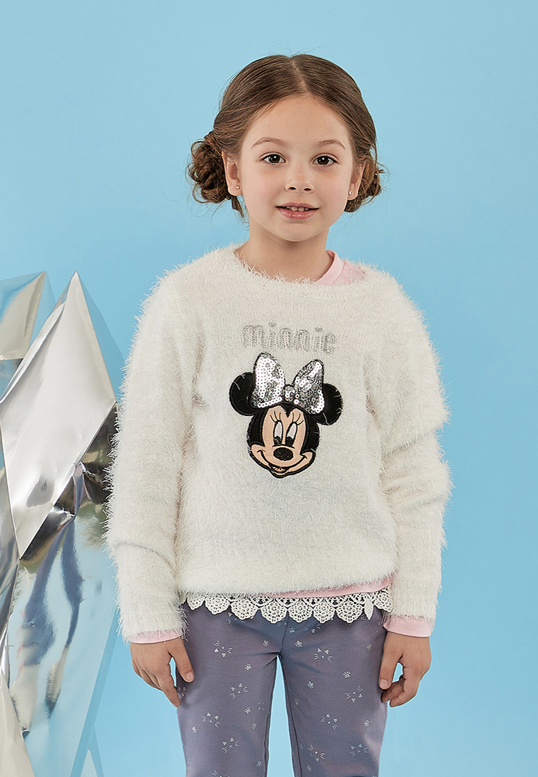 

Джемпер детский Minnie mouse AW19MN6 белый р.110, AW19MN6