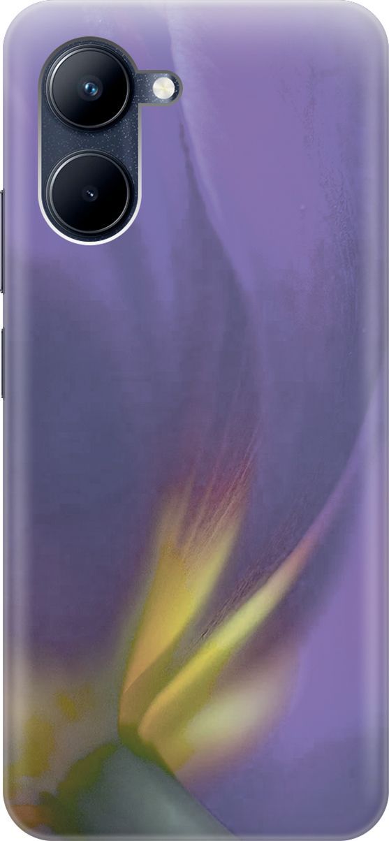 

Силиконовый чехол на realme C33 с принтом "Фиолетовая фиалка", Желтый;фиолетовый, 1574100