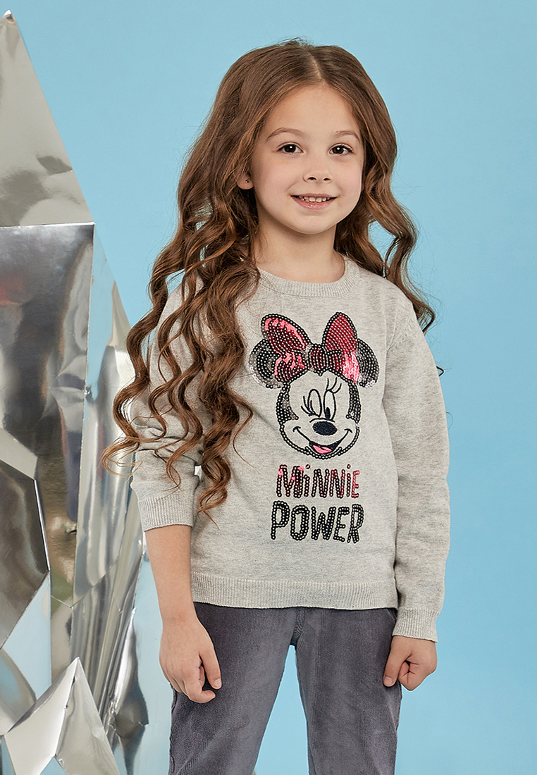 

Джемпер детский Minnie mouse AW19MN7 серый р.104, AW19MN7