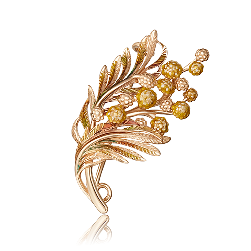 

Брошь из красного золота с эмалью PLATINA jewelry 04-0205-00-000-1110-65_0, 04-0205-00-000-1110-65_0
