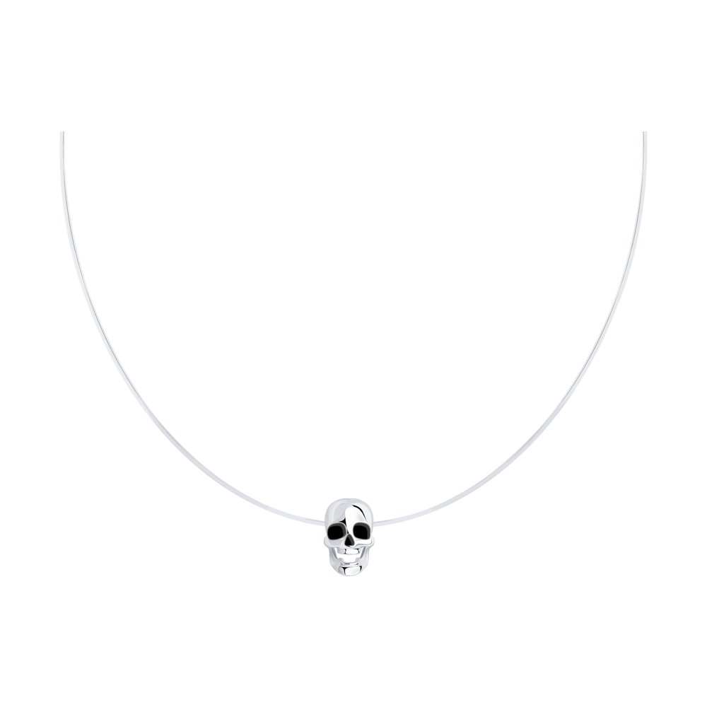

Колье из серебра 40 см SKLV 94070442, эмаль, 94070442