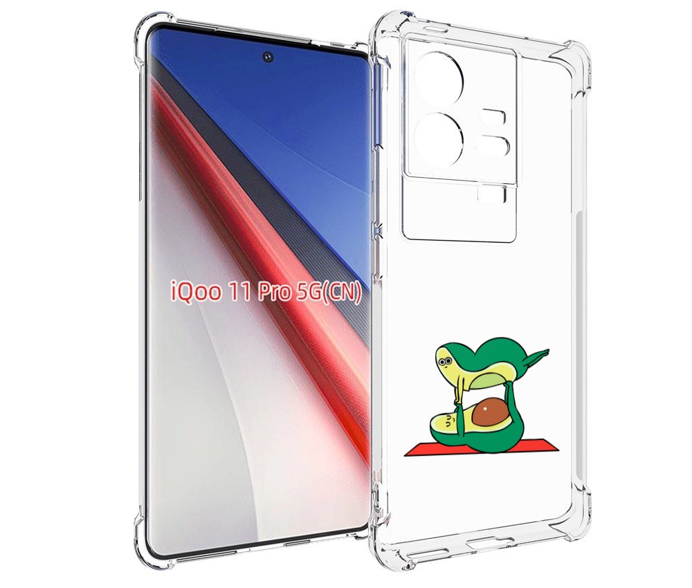

Чехол бампер MyPads Две-половинки для Vivo iQOO 11 Pro противоуд..., Прозрачный, Tocco
