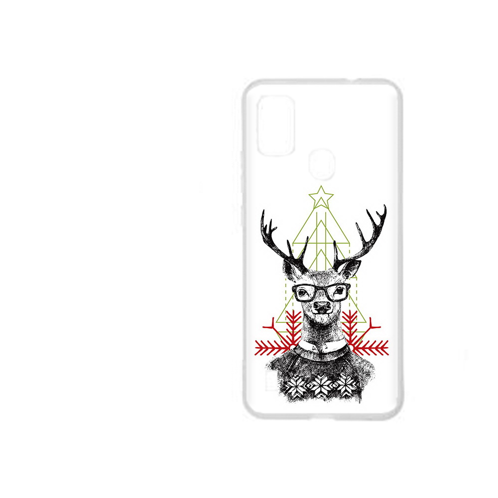 

Чехол MyPads Tocco для ZTE Blade A51 умный олень (PT160198.458.652), Прозрачный, Tocco