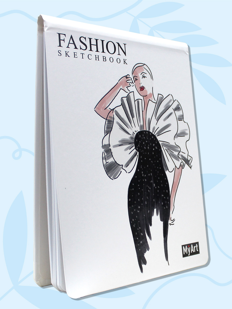 

Скетчбук My Art. Fashion Дива, А5, 40 листов, на гребне, Fashion скетчбук на гребне