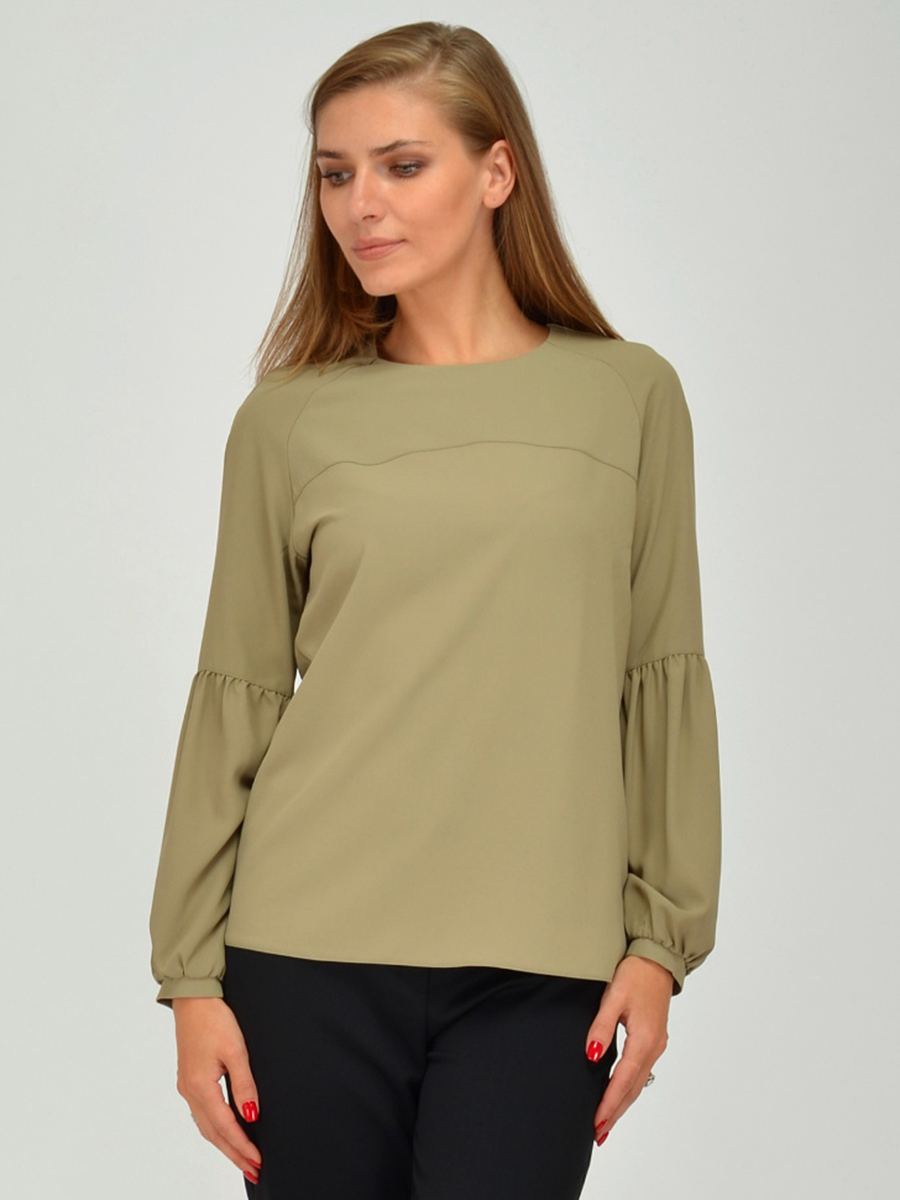 

Блуза женская 1001dress VI00097 хаки 46 RU, VI00097