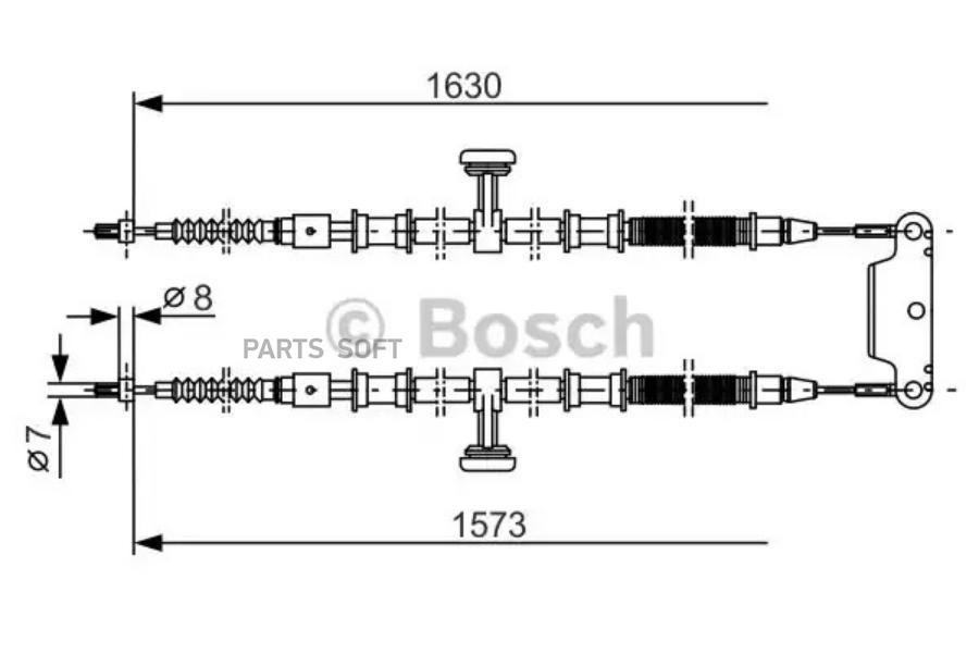 

BOSCH Трос ручника BOSCH 1987477763