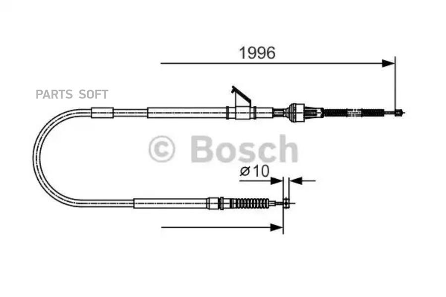

BOSCH Трос ручника BOSCH 1987482068