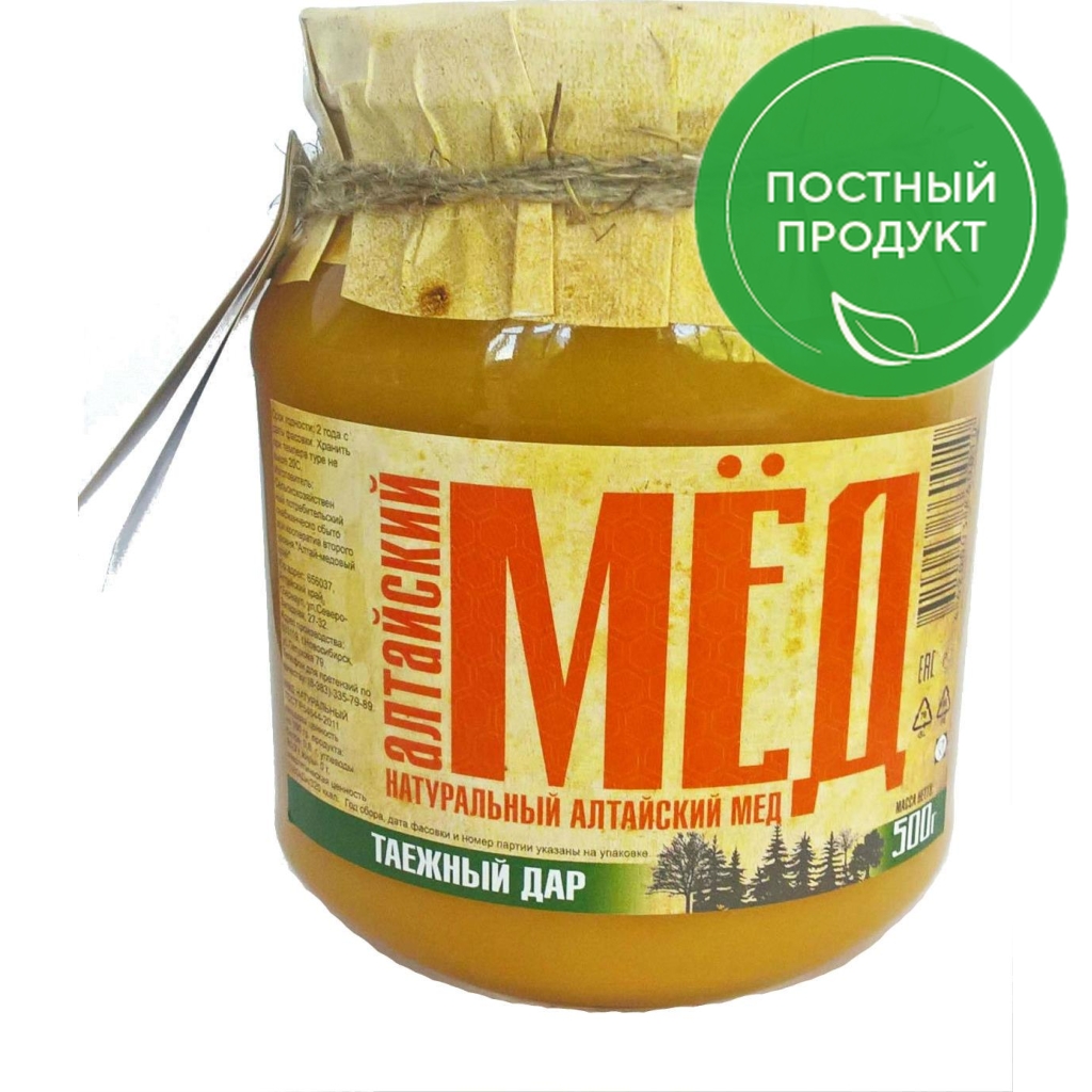 

Мед Алтайский мед Таежный дар 500 г