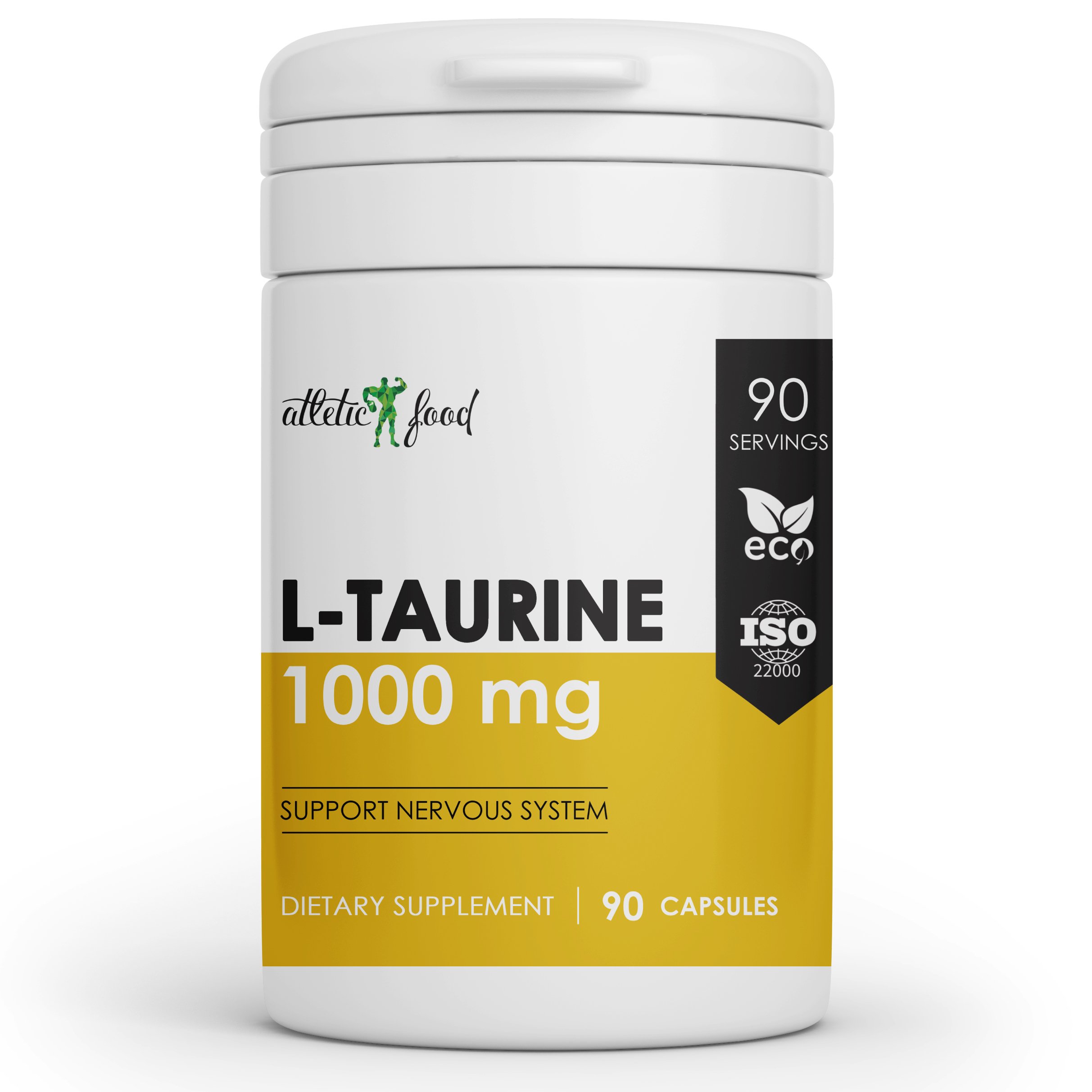 Л-Таурин Atletic Food L-Taurine 1000 mg 90 капсул 494₽