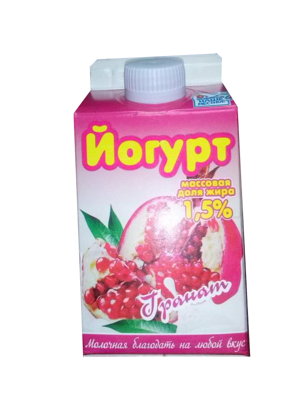 

Питьевой йогурт Молочная Благодать гранат 1,5% БЗМЖ 330 г