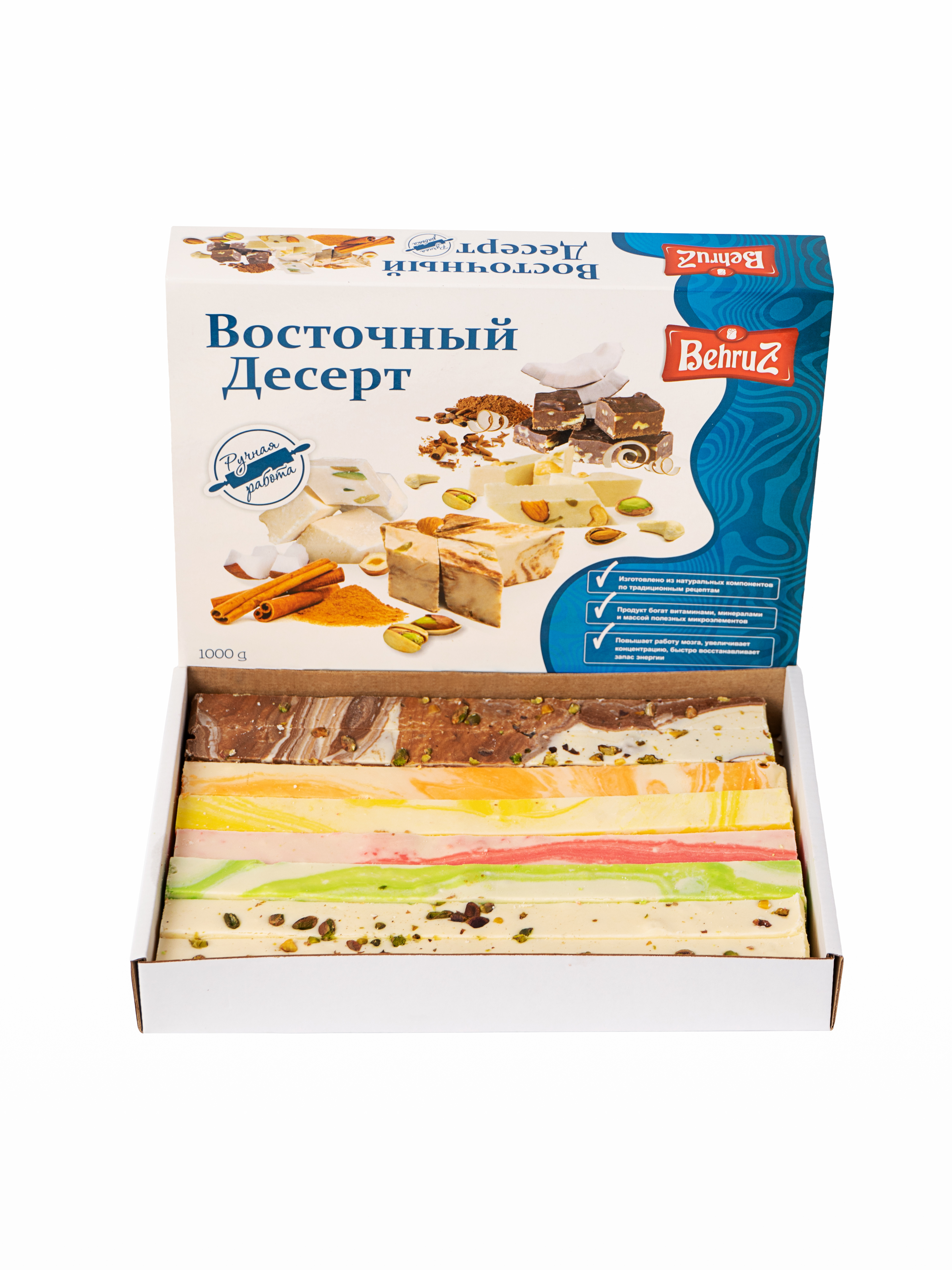 

Халва Behruz Мраморная ассорти, 1 кг, Халва, 1 кг