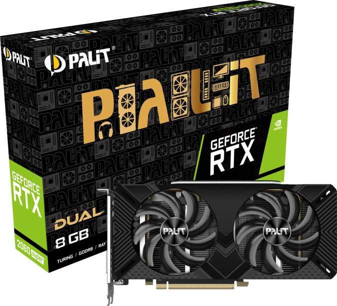 

Видеокарта Palit NVIDIA GeForce RTX 2060 Super DUAL (NE6206S018P2-1160A-1), Черный, GeForce RTX 2060 Super DUAL