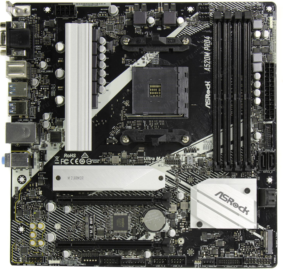 

Материнская плата ASRock A520m PRO4, A520m PRO4
