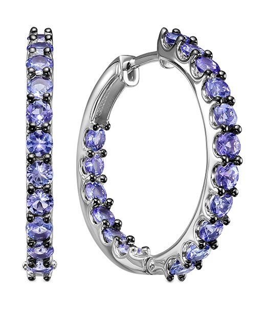 

Серьги из белого золота с танзанитом Империал S0759-208, S0759-208