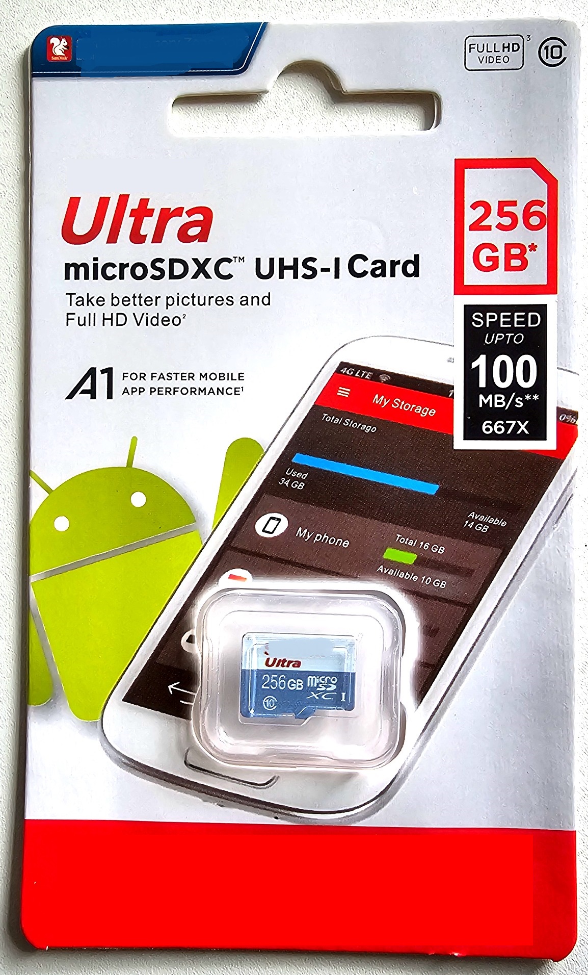 

Карта памяти NoBrand Micro SDHC 256Гб NeW SD Ultra, NeW SD Ultra