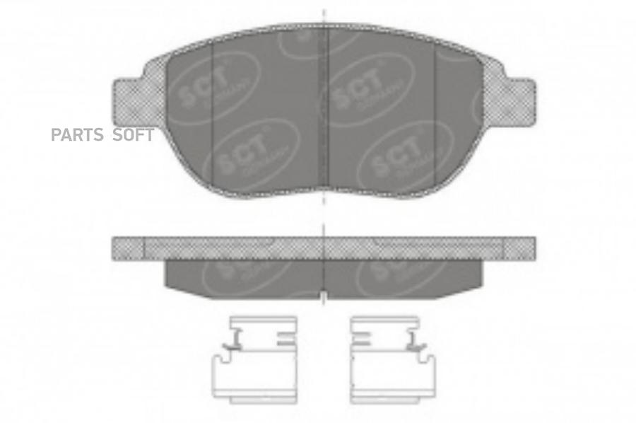 Тормозные колодки SCT SP435 3562₽