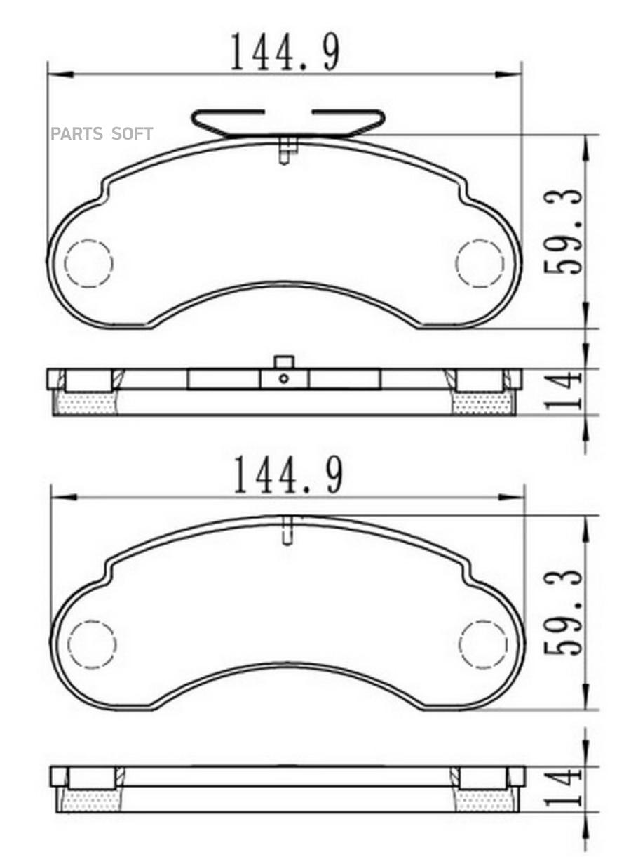 

Тормозные колодки Stellox дисковые 153020SX