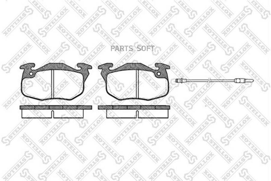 Тормозные колодки Stellox дисковые 203012SX