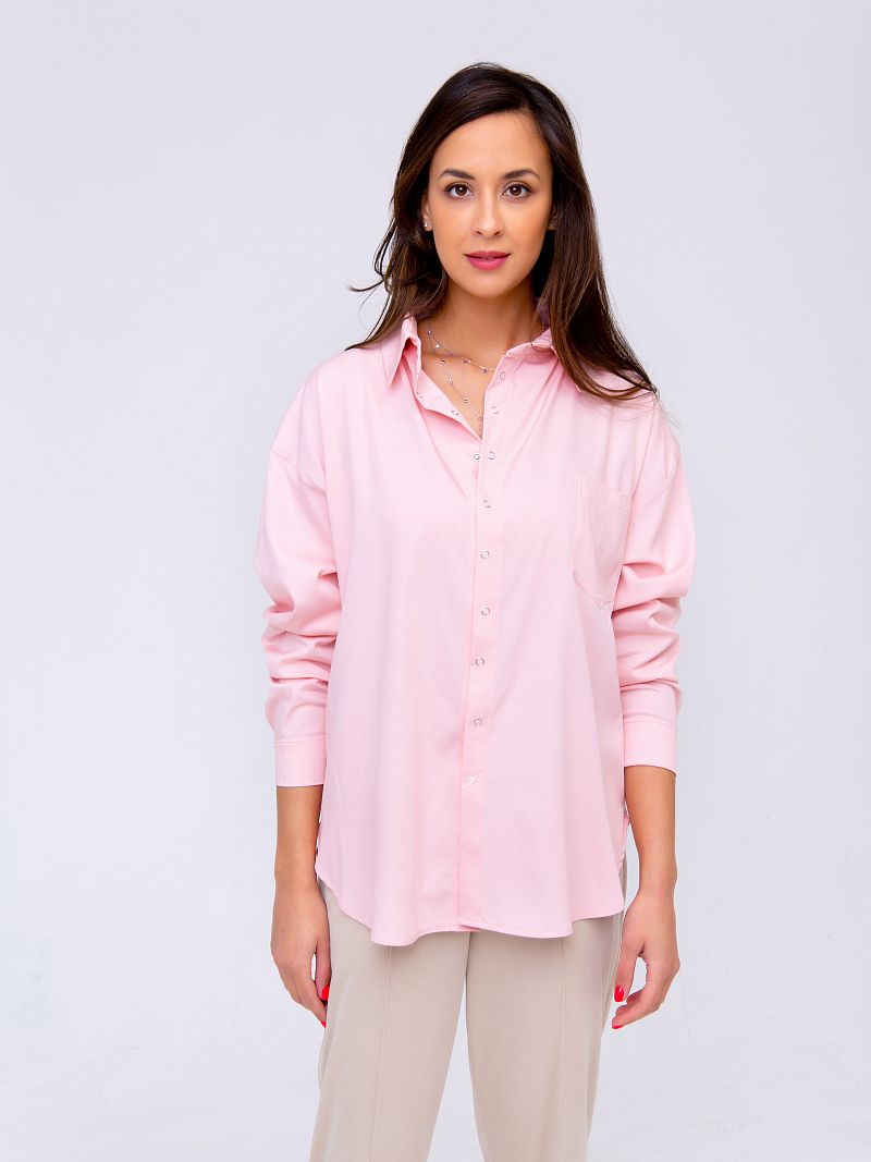 Рубашка женская RAPOSA 311 розовая 56 RU