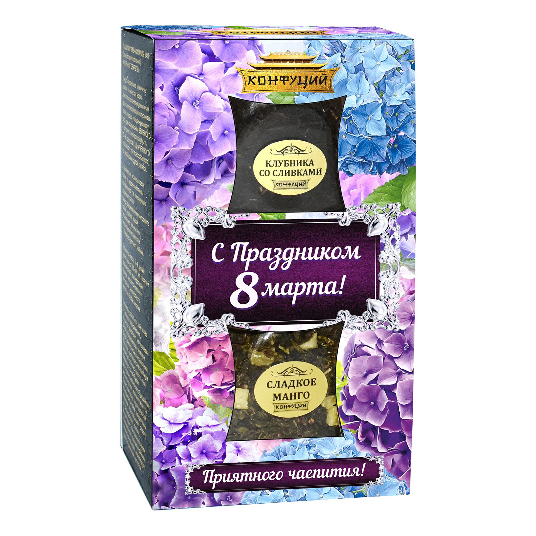 

Чай фруктово-ягодный Конфуций Фруктовая корзинка листовой 120 г