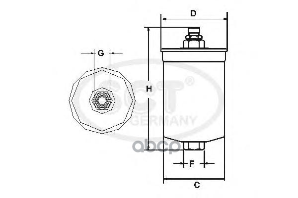 

SCT ST 310 Топливный фильтр ST310