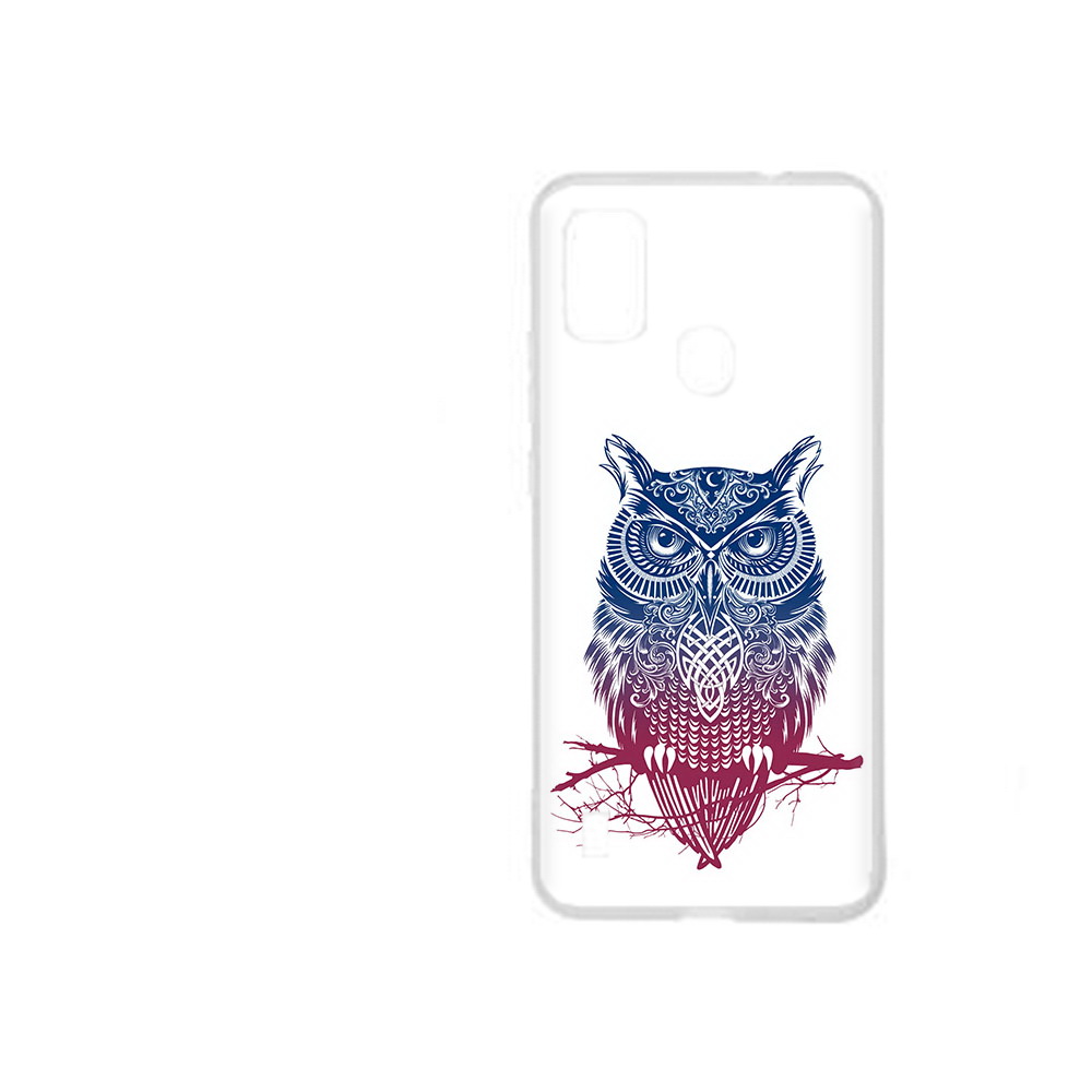 

Чехол MyPads Tocco для ZTE Blade A51 хиппи сова (PT160198.458.664), Прозрачный, Tocco