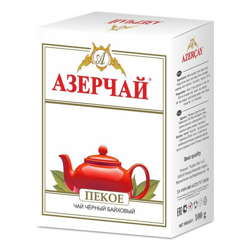 

Чай черный Азерчай Пекое листовой 100 г