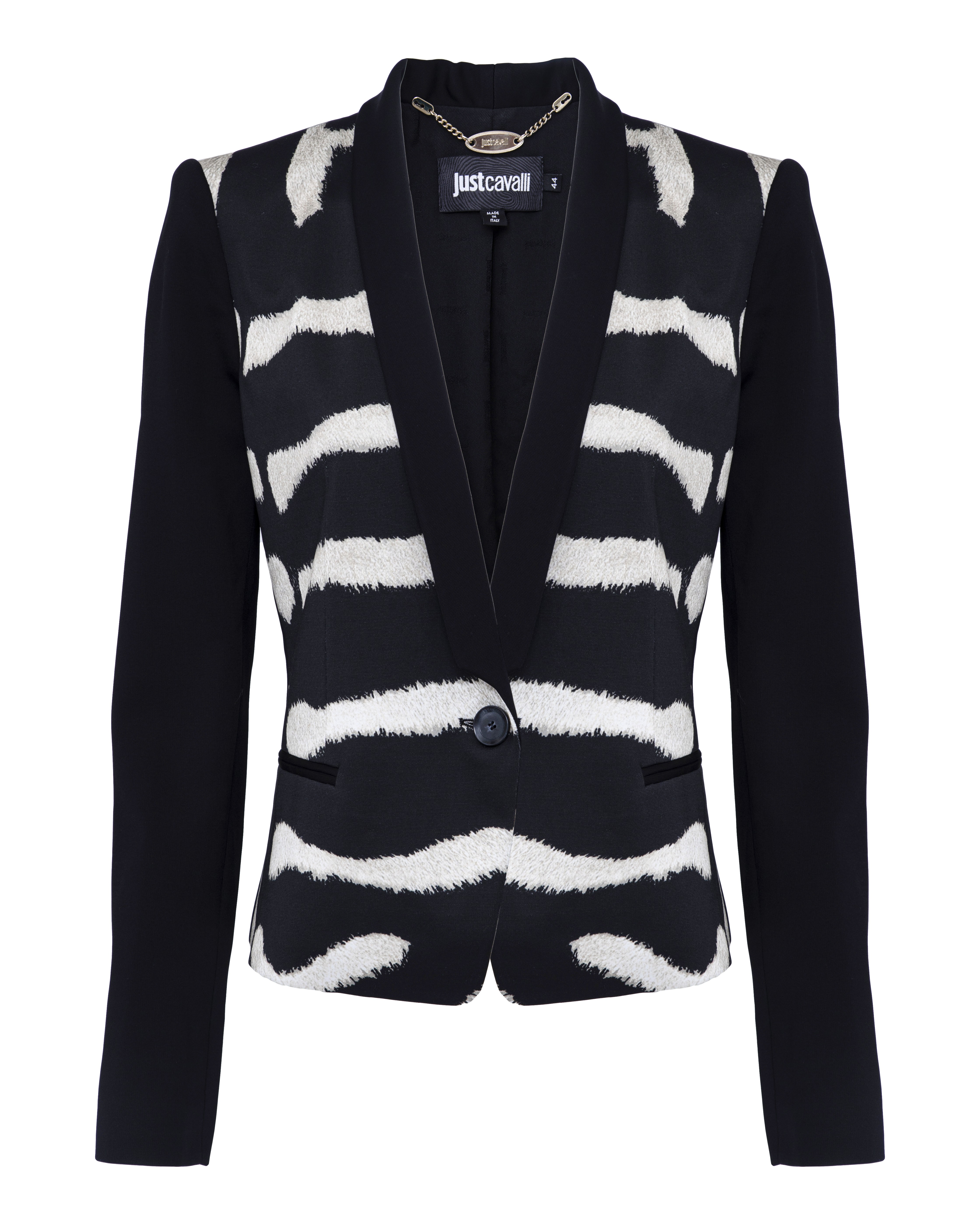 

Блейзер женский Just Cavalli BN0076N20887 черный 42 RU, BN0076N20887