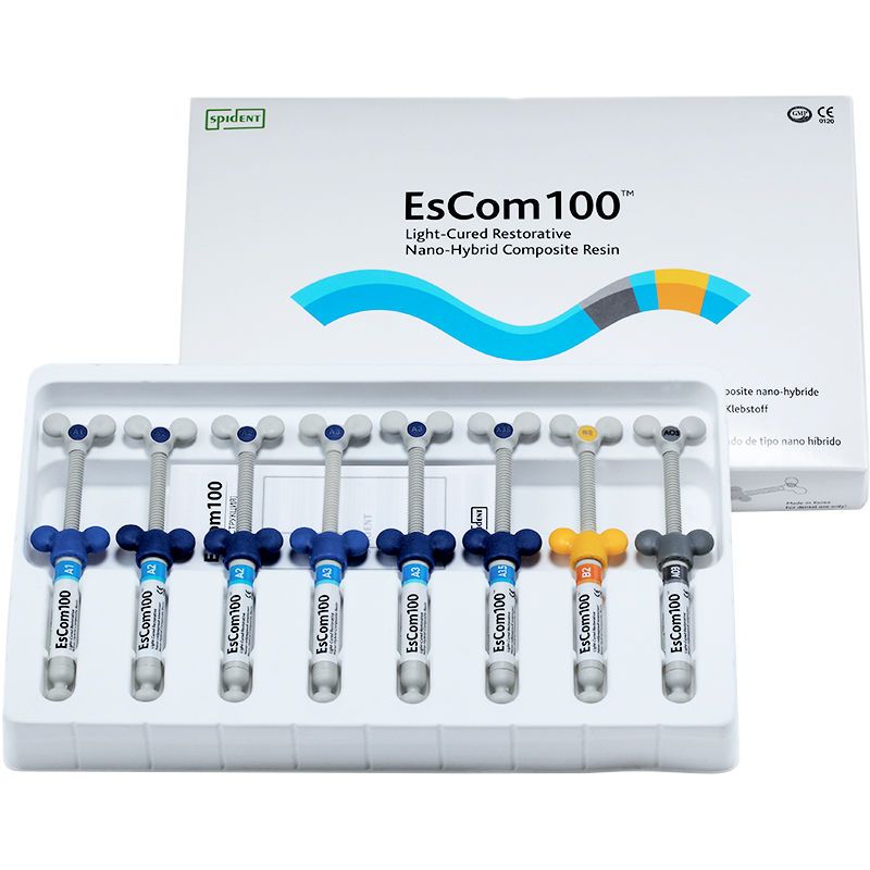 

EsCom 100 Kit набор (8 х 4г) Spident Пломбировочный материал, EsCom 250