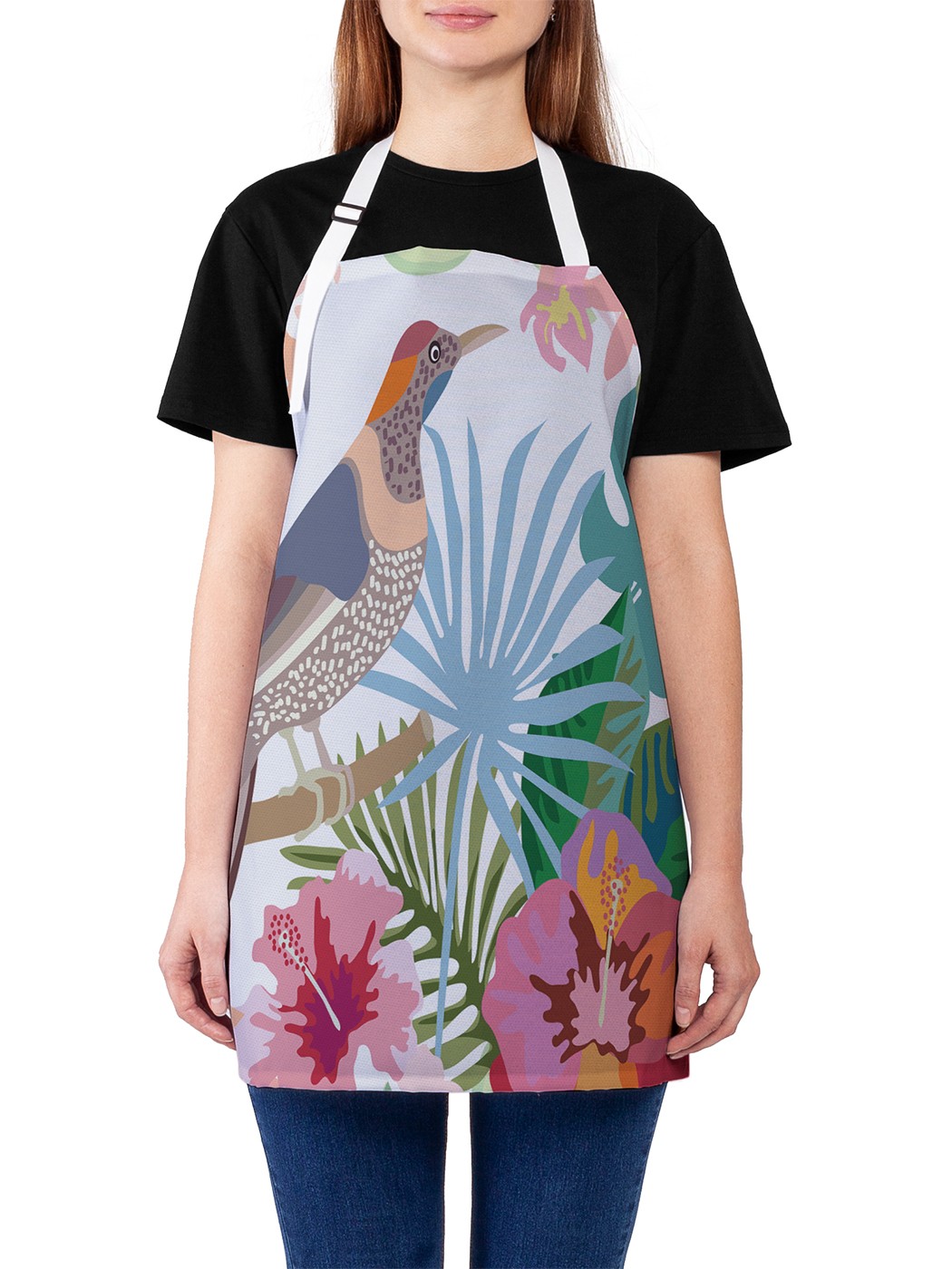 

Фартук женский JoyArty для готовки "Птица в тропиках", универсальный размер