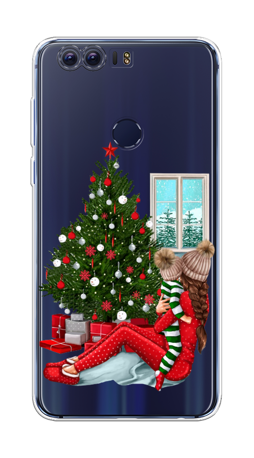 

Чехол на Honor 8 "Новый год с мамой", Красный;зеленый;голубой, 60950-6