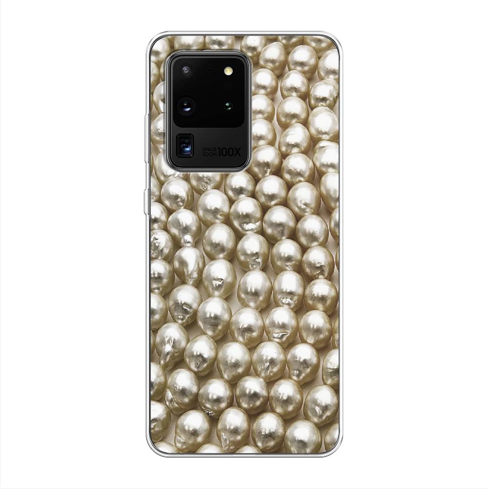 

Чехол на Samsung Galaxy S20 Ultra "Жемчуг", Бежевый, 29450-3