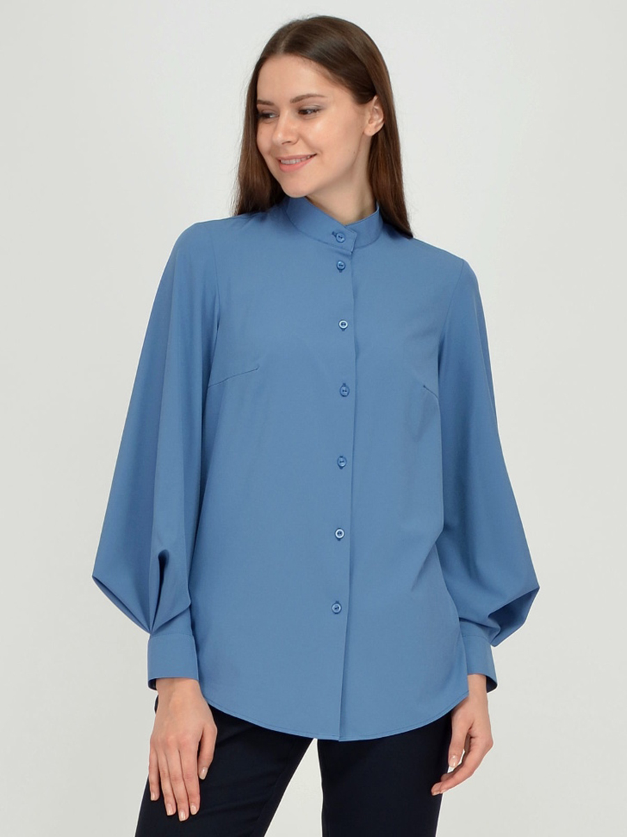 

Блуза женская 1001dress VI00115 синяя 46 RU, VI00115