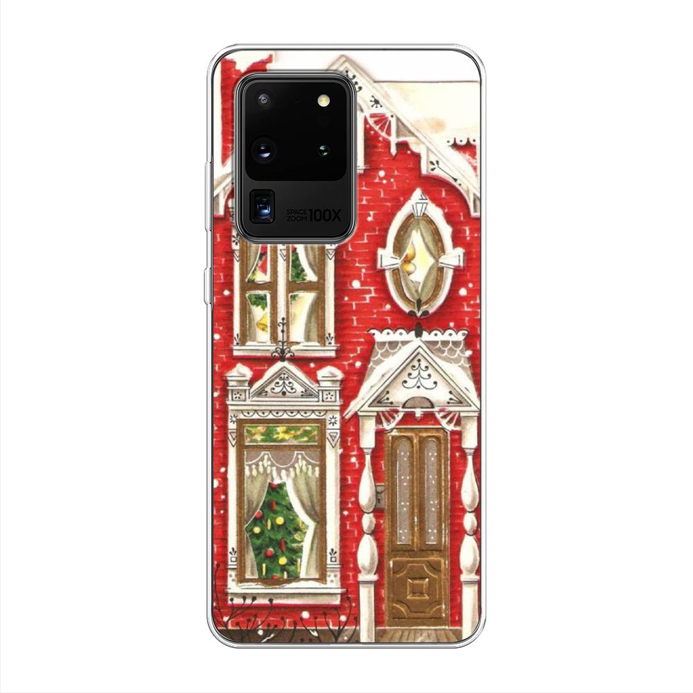 

Чехол для Samsung Galaxy S20 Ultra "Пряничный домик", Белый;красный;зеленый, 29450-5