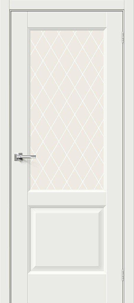 

Дверь Неоклассик-33 White Matt White Сrystal Mr.Wood Браво, Bravo 200*90