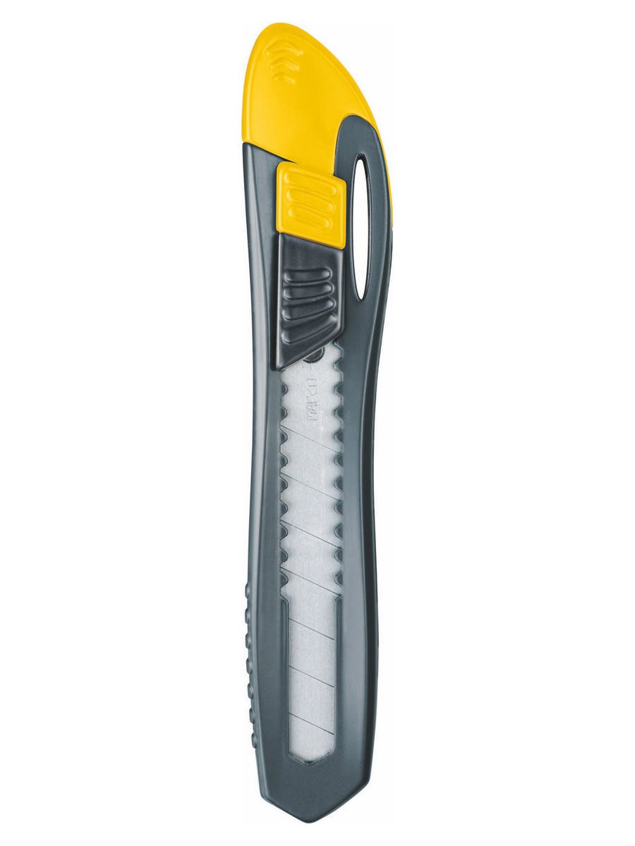 Нож канцелярский эргономичный 18мм MAPED Universal, желтый 018310/желтый