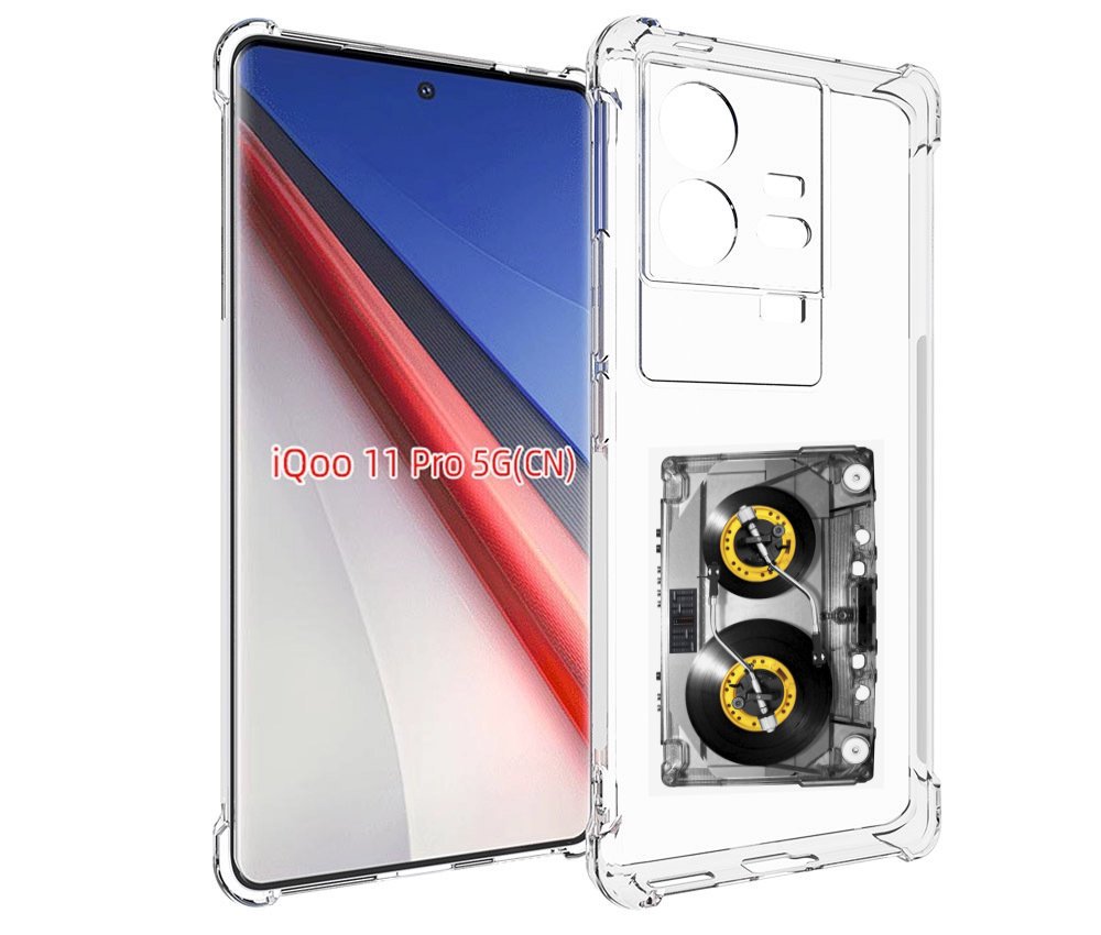 

Чехол бампер MyPads Кассета музыкальная для Vivo iQOO 11 Pro про..., Прозрачный, Tocco