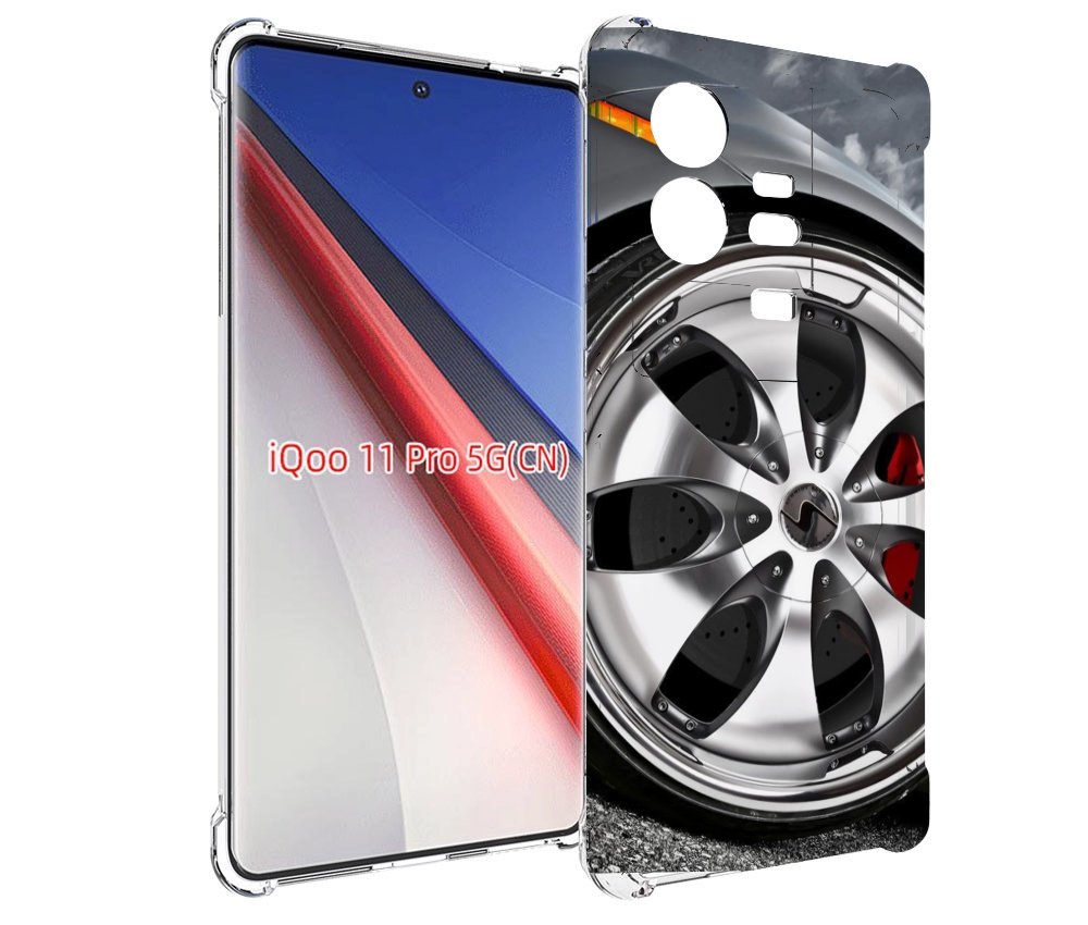 

Чехол бампер MyPads Колесо мужской для Vivo iQOO 11 Pro противоу..., Прозрачный, Tocco
