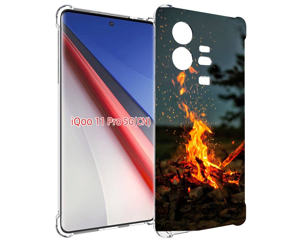 

Чехол бампер MyPads Костер-ночное-небо для Vivo iQOO 11 Pro прот..., Прозрачный, Tocco