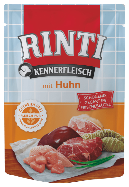 

Влажный корм для собак Rinti Kennerfleisch, Курица, 400 г
