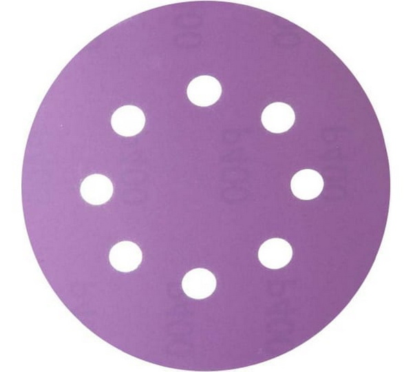 

Hanko Круг шлифовальный Purple PP627 (125 мм; 8 отв.; Р40; 50 шт.) PP627.125.8.0040