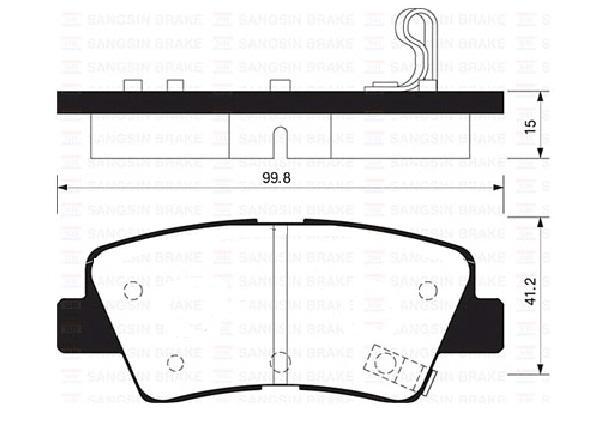 

Тормозные колодки Sangsin brake SP1401IN